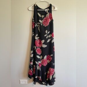 Vintage Made in USA Chico’s Design Floral Midi Dress